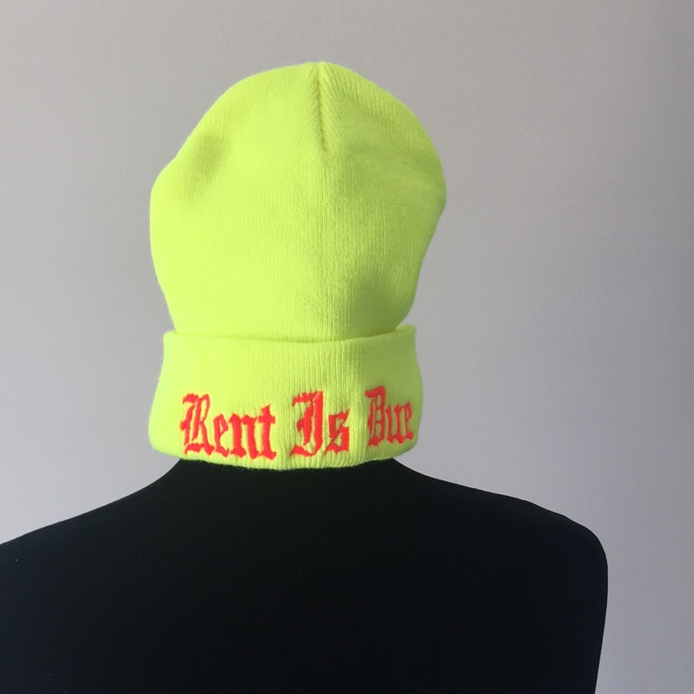 Trendy neon cap